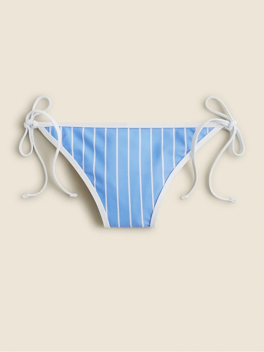 NWT J Crew Iconic String Bikini Bottom Blue White Striped XXL
